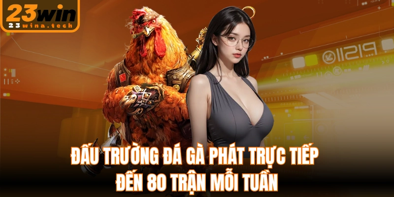 Đấu trường đá gà phát trực tiếp đến 80 trận mỗi tuần