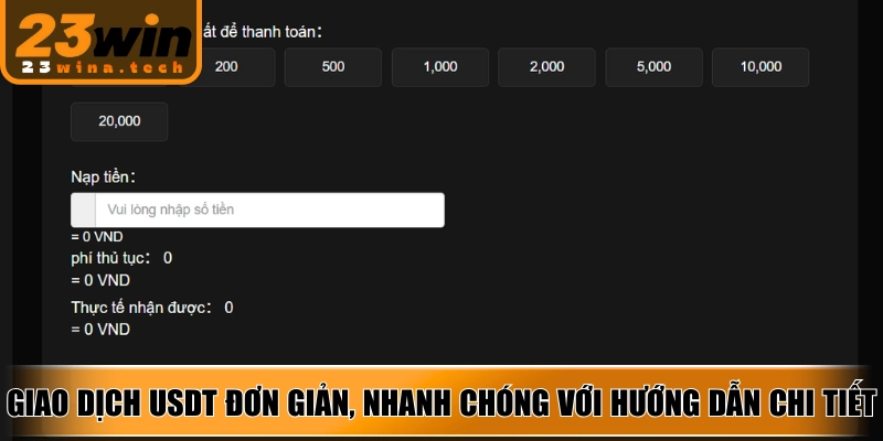 Giao dịch USDT đơn giản, nhanh chóng, an toàn với hướng dẫn chi tiết